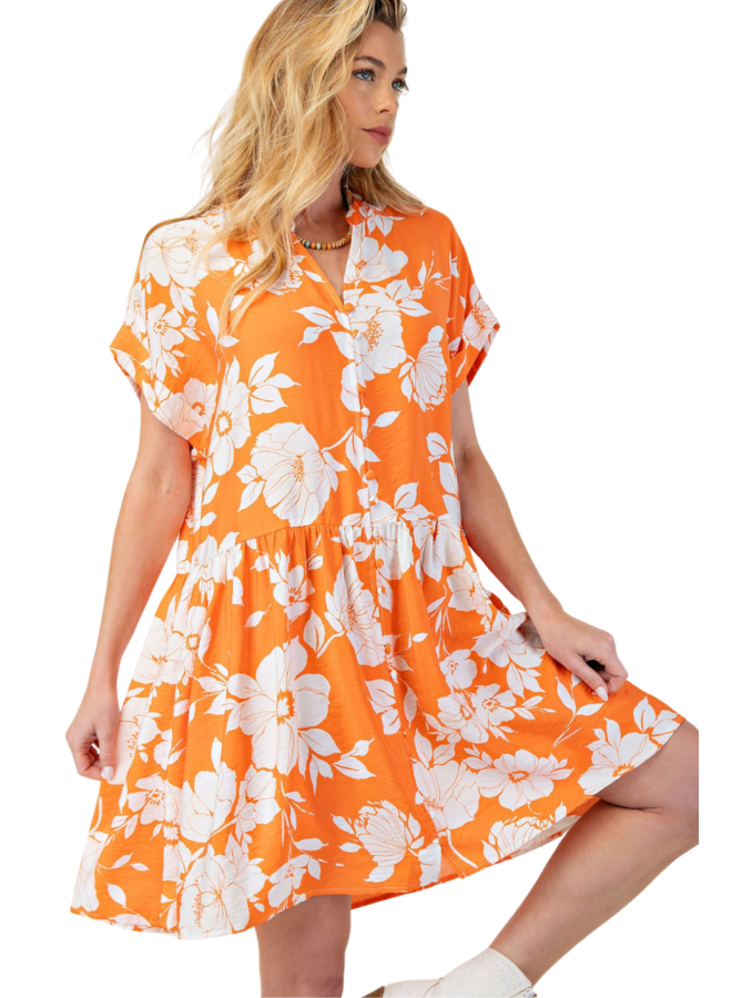 My Day Dress In Tangerine