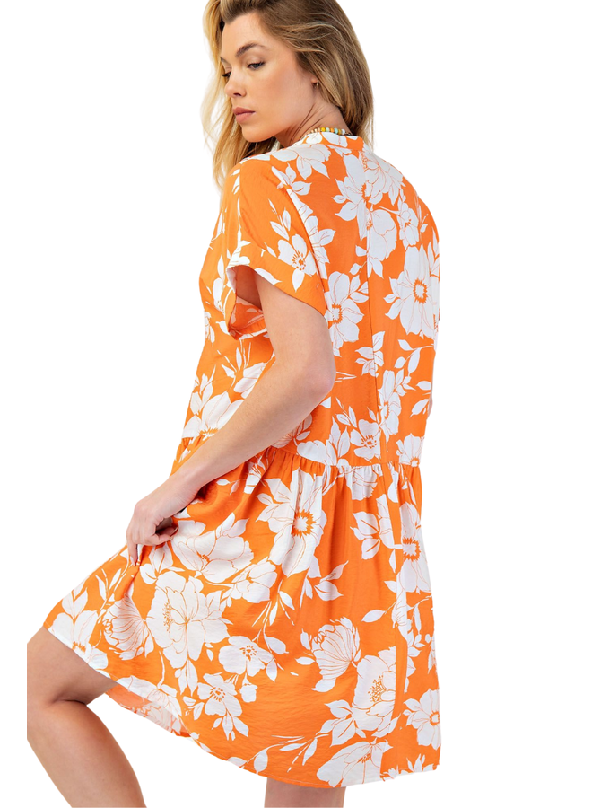 My Day Dress In Tangerine