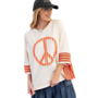 Peace Patch Crocheted Pullover