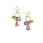 Aasha Bead & Tassel Earrings