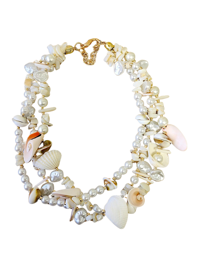 Pearl And Seashell Necklace