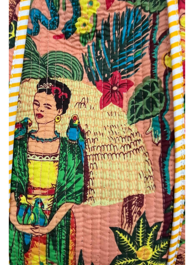 Frida Tote Bag in Peachy