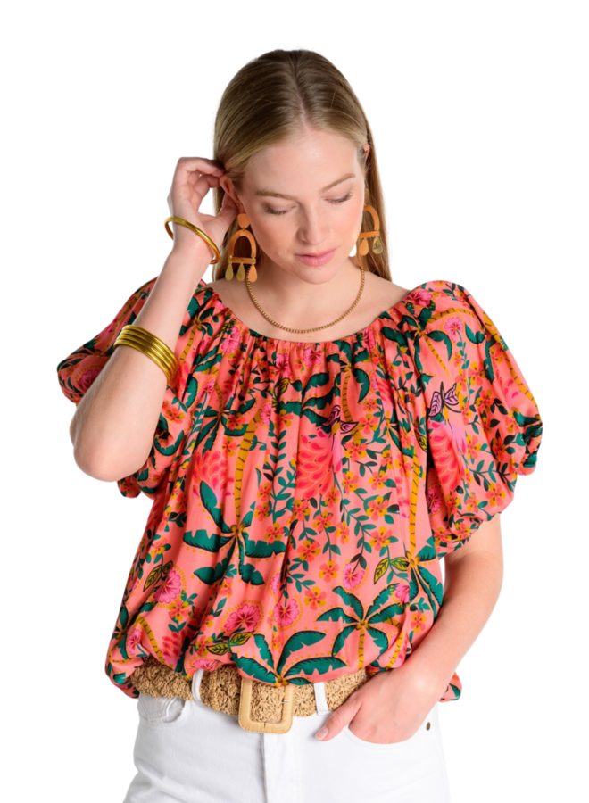 Ivy Jane Bubble Tropical Top