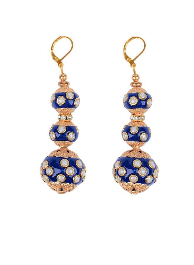Blue Lampwork Earrings