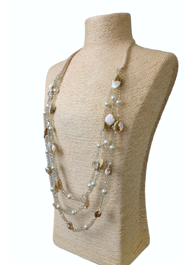 Latte Pearl Necklace