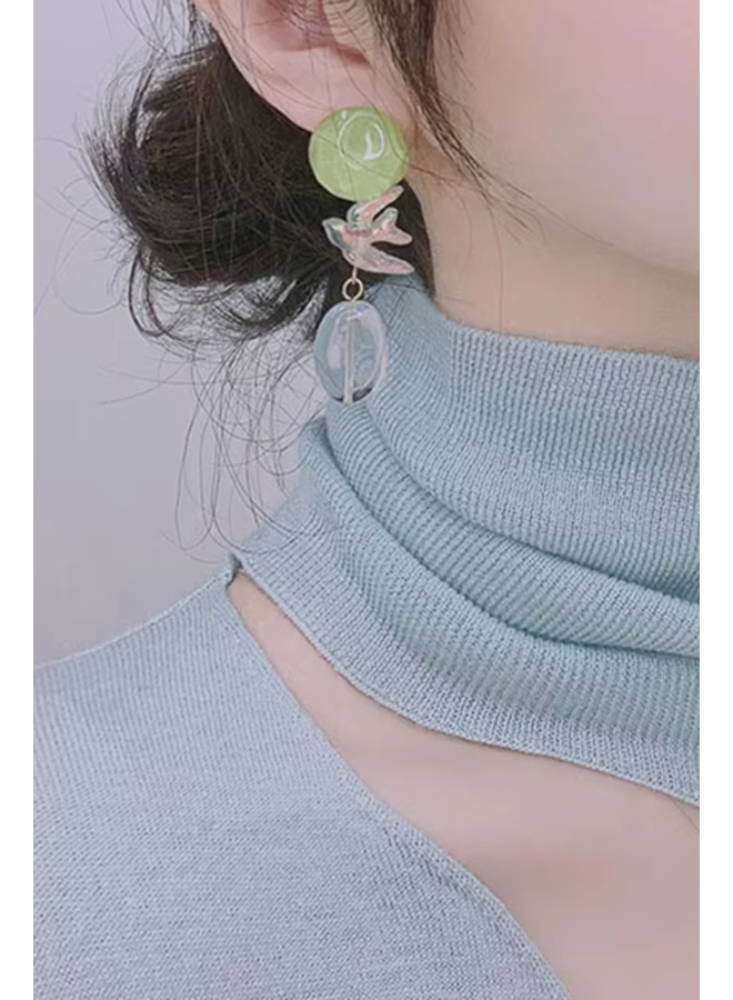Green Dove Earrings