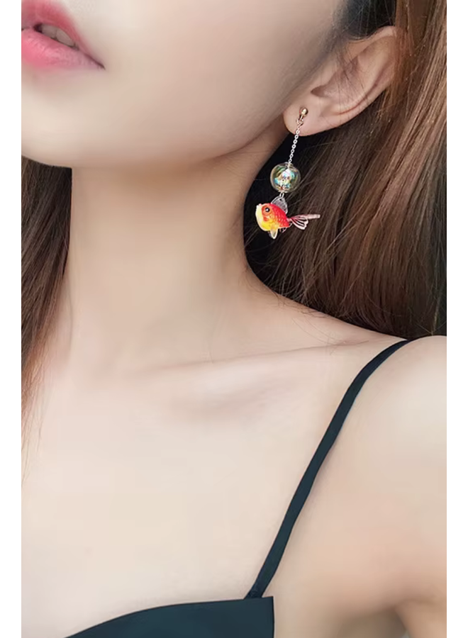 Bubble Goldfish Earrings