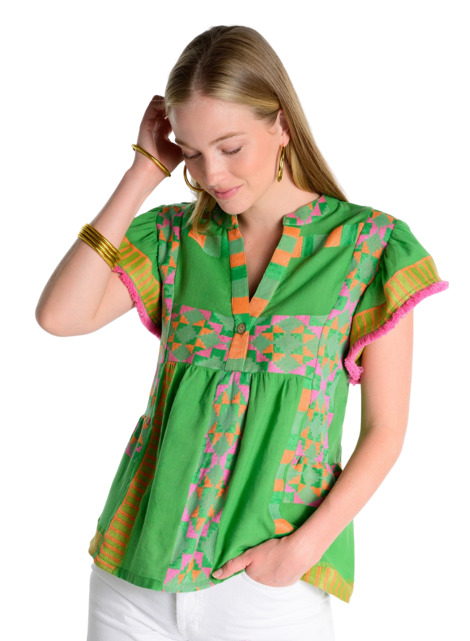 Ivy Jane Tiered Woven Top