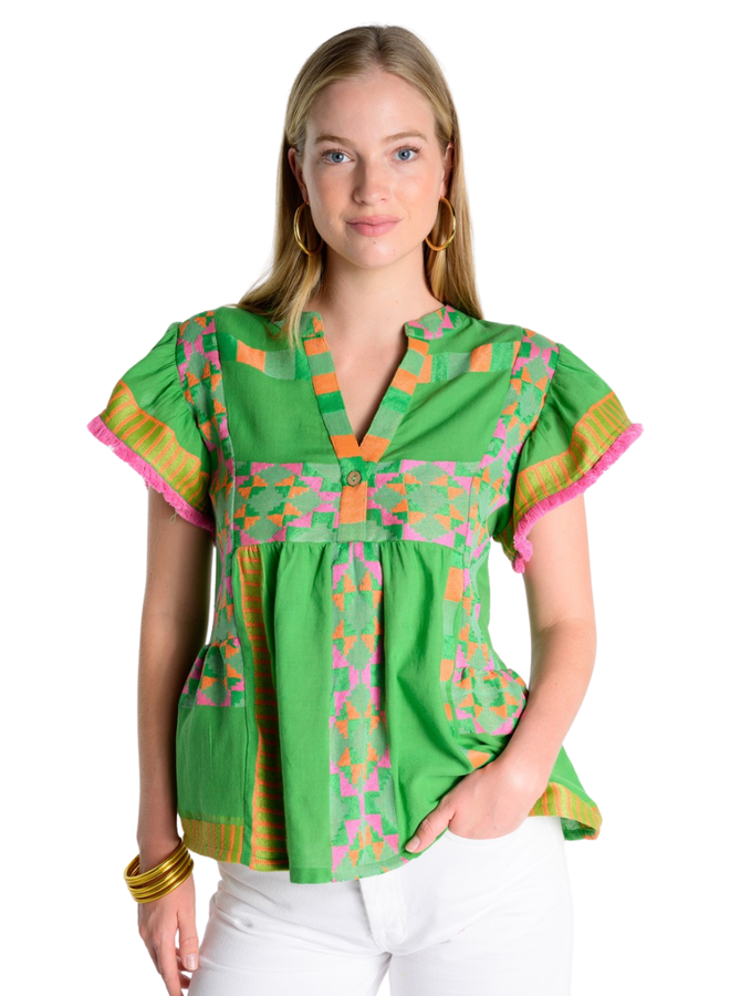 Ivy Jane Tiered Woven Top