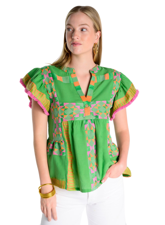 Ivy Jane Tiered Woven Top
