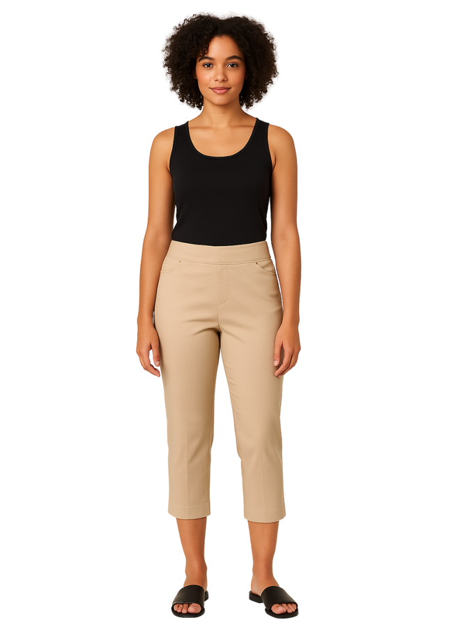 Renuar Crop Pant in Cashew