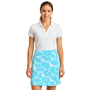 Renuar Skort In Aquamarine Palm Print