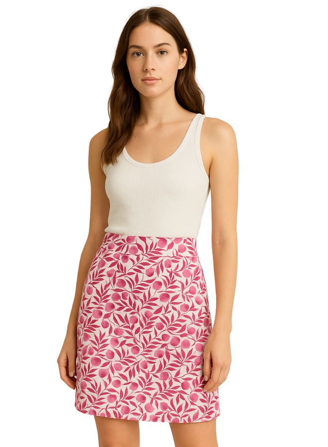 Renuar Skort In Bonbon Print