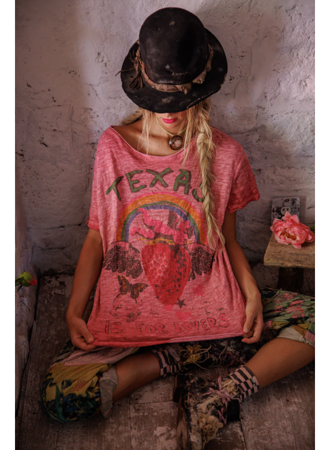 Magnolia Pearl Texas is for Lovers Tee in Roza