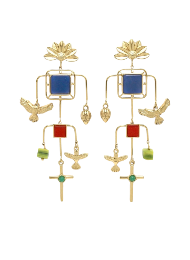 Museum Bird Mobile Earrings