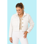 Renuar Short White Denim Jacket