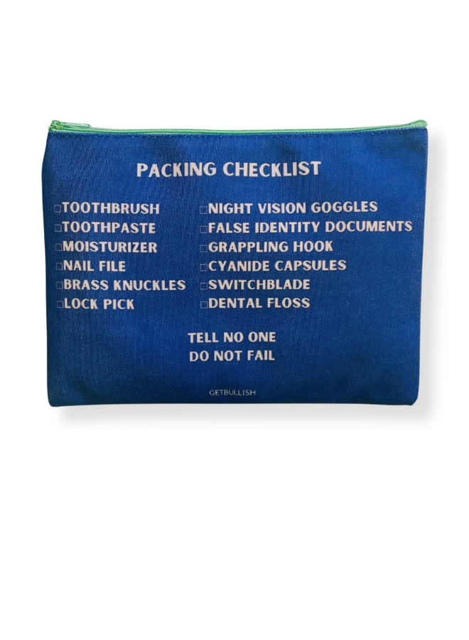 "Secret Agent" Make-Up Bag