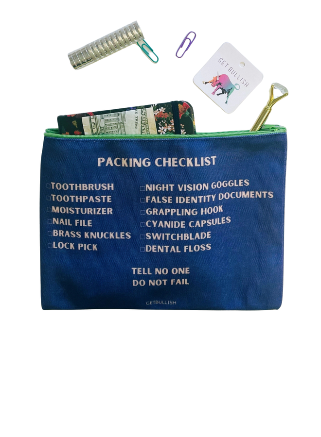"Secret Agent" Make-Up Bag