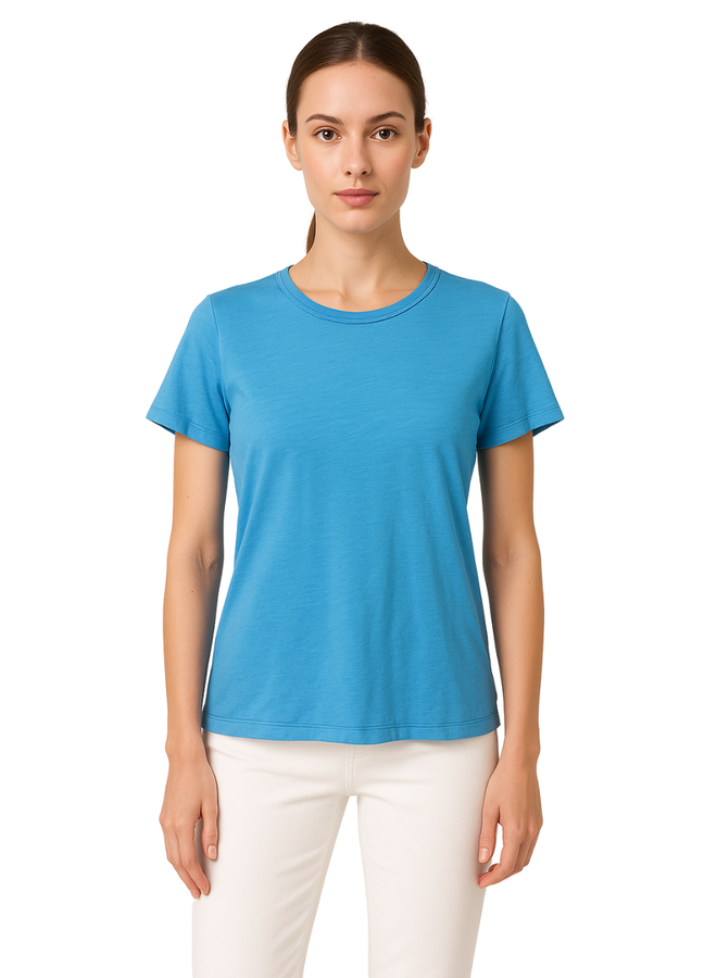 Renuar Comfort Tee In Turquoise