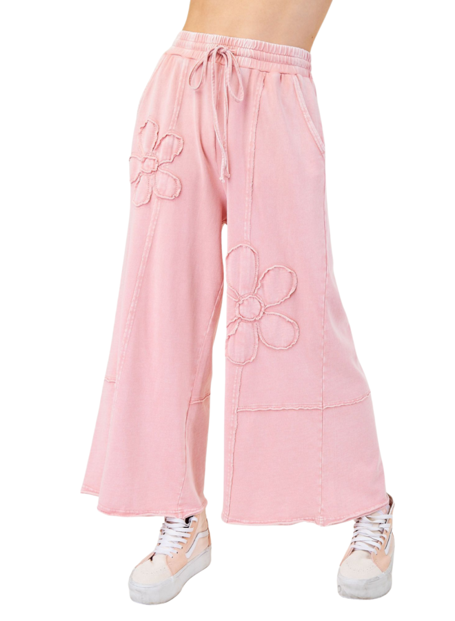 Flower Patch Knit Pants