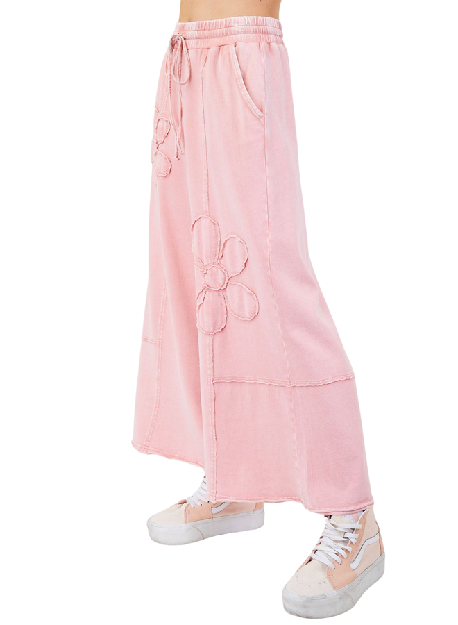 Flower Patch Knit Pants