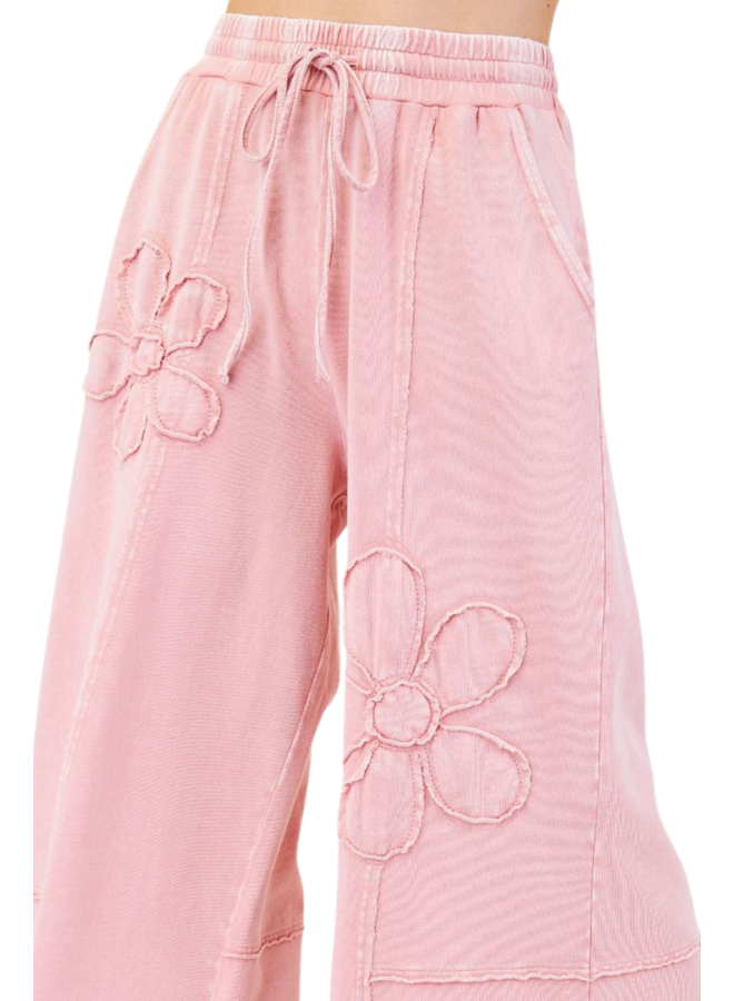 Flower Patch Knit Pants