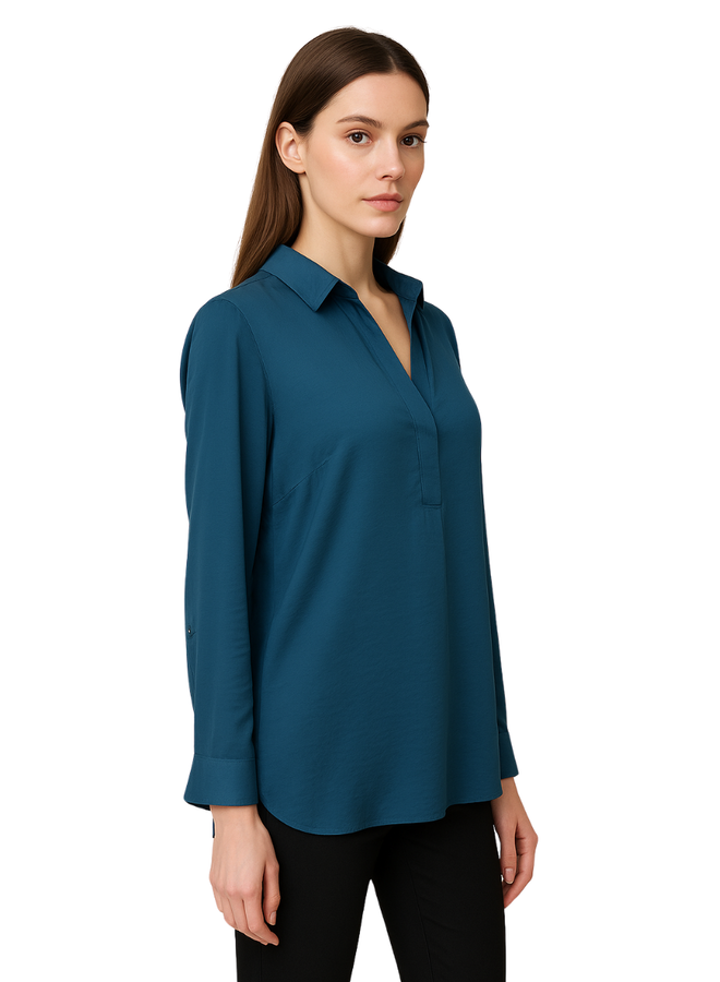 Renuar Easy Shirt In Teal