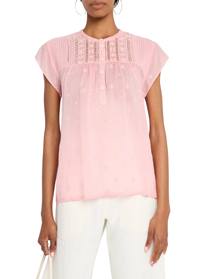 Johnny Was Tunara Blouse in Taffy
