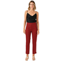 Renuar Cigarette Ankle Pant In Red Velvet