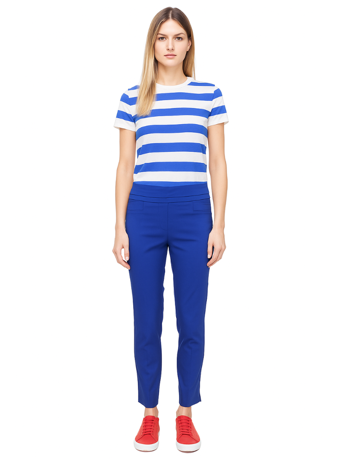 Renuar Cigarette Ankle Pant In Lapis