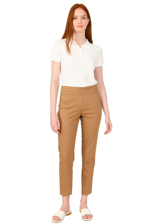 Renuar Ankle Pants In Tan