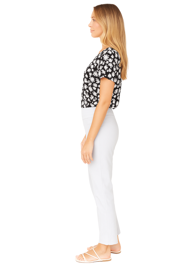 Renuar Cigarette Ankle Pant In Clay