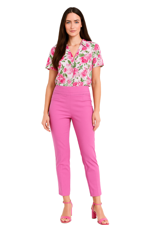 Renuar Cigarette Ankle Pant In Bonbon