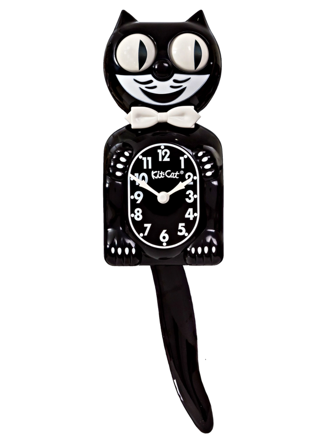Classic Black Kit Cat Klock