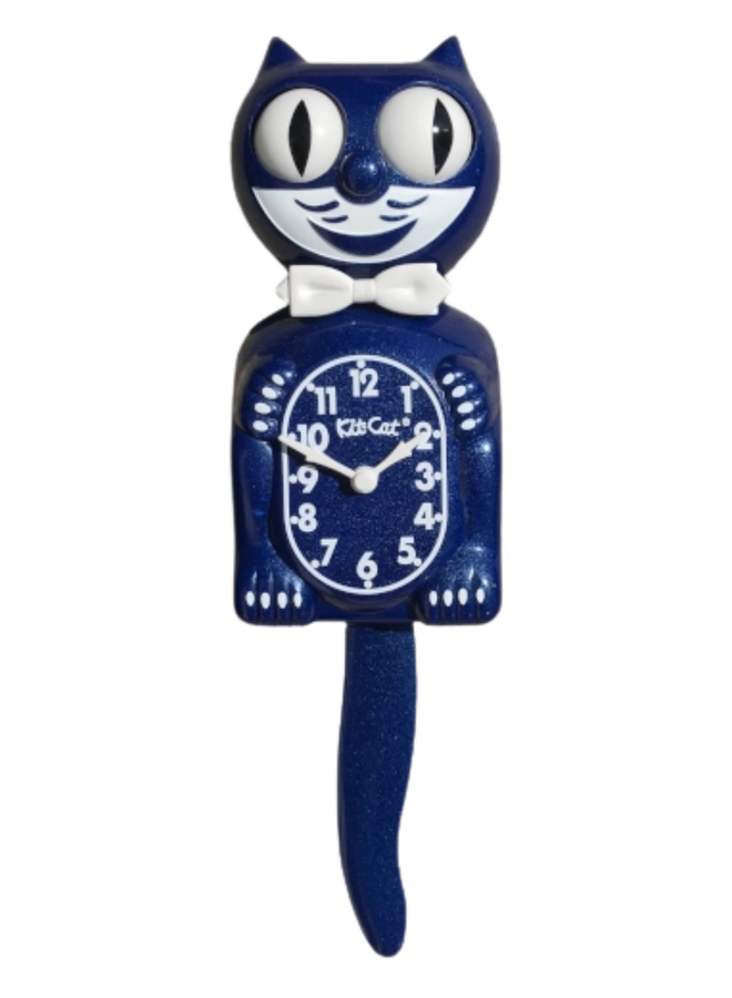 Galaxy Blue Kit Cat Klock