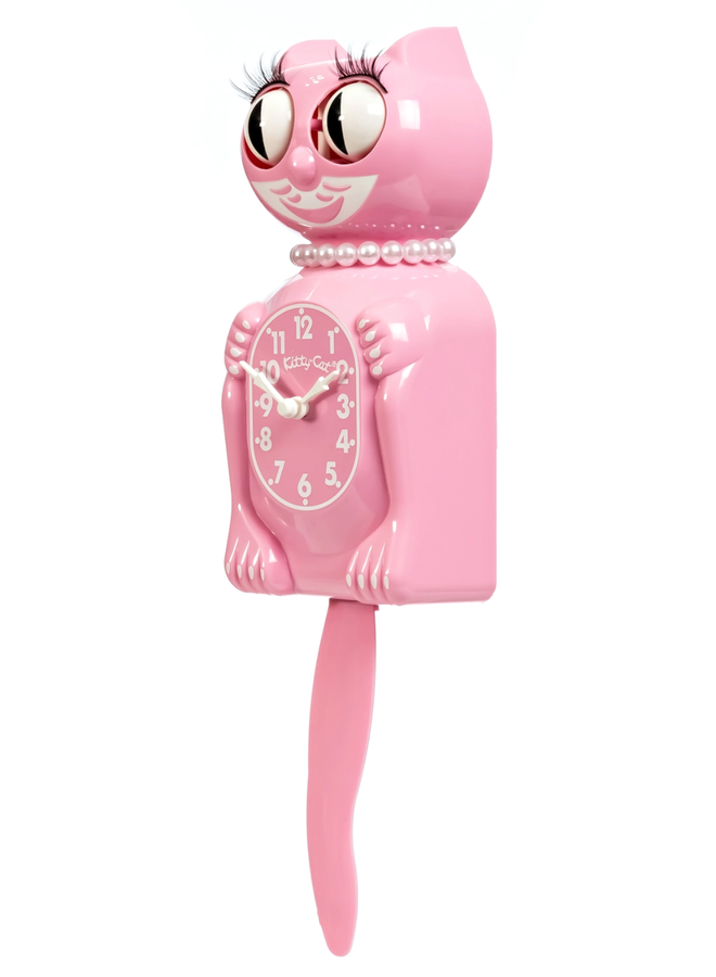 Pink Satin Miss Kitty-Cat Klock