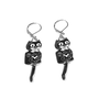 Kit-Cat Klock Silver Earrings