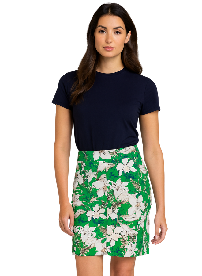 Renuar Skort In Jade Print