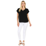 Renuar Soft Double Front Top in Black