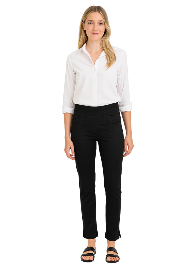Renuar Ankle Pant In Black Denim