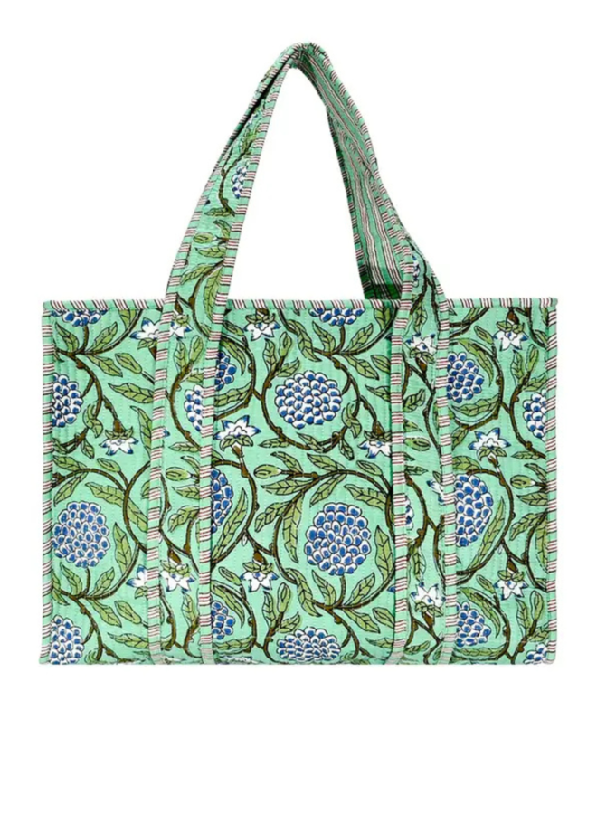 Small Floral Vines Tote Bag