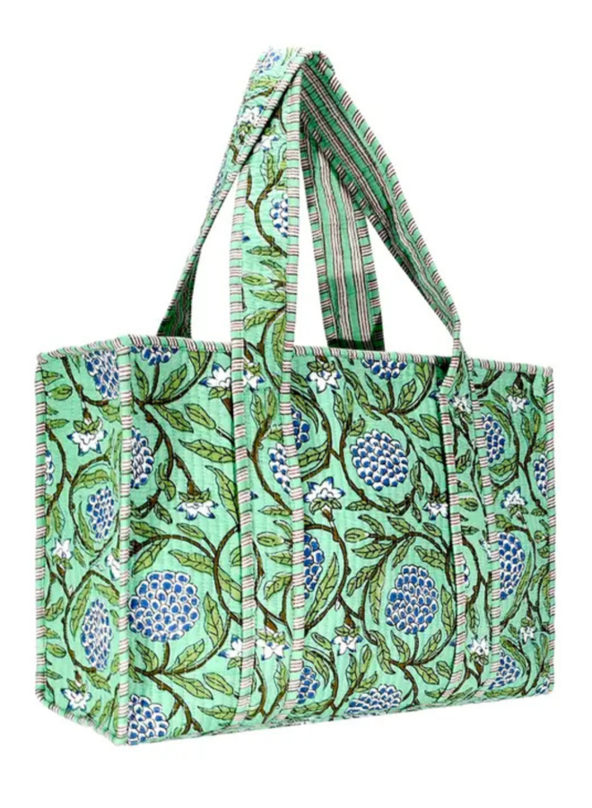 Small Floral Vines Tote Bag