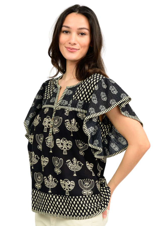 Ivy Jane Patched Patterns Top