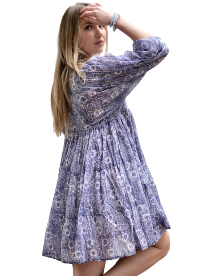 Raya Mini Dress in Grey