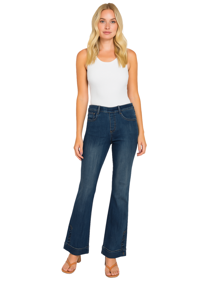 French Dressing Pull-on Button Ankle Jean