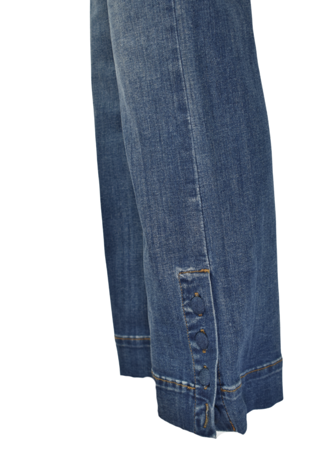 French Dressing Pull-on Button Ankle Jean