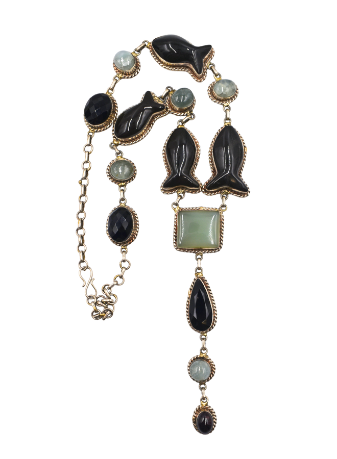 Ebony Fish Necklace