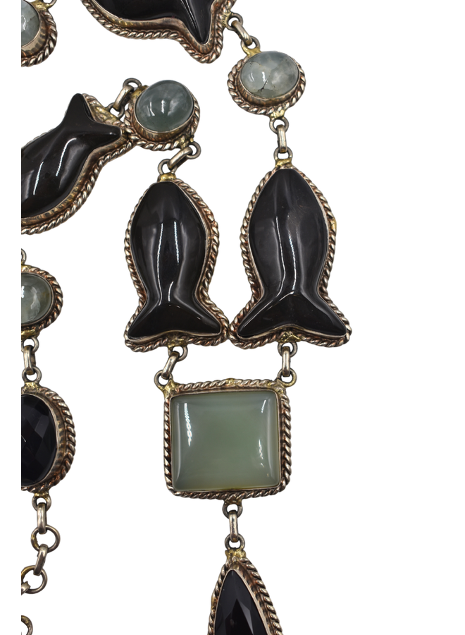 Ebony Fish Necklace