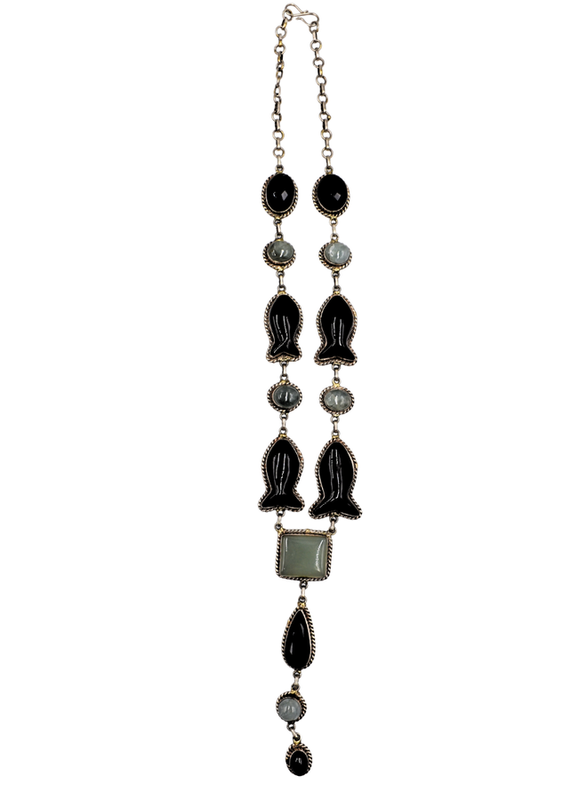 Ebony Fish Necklace