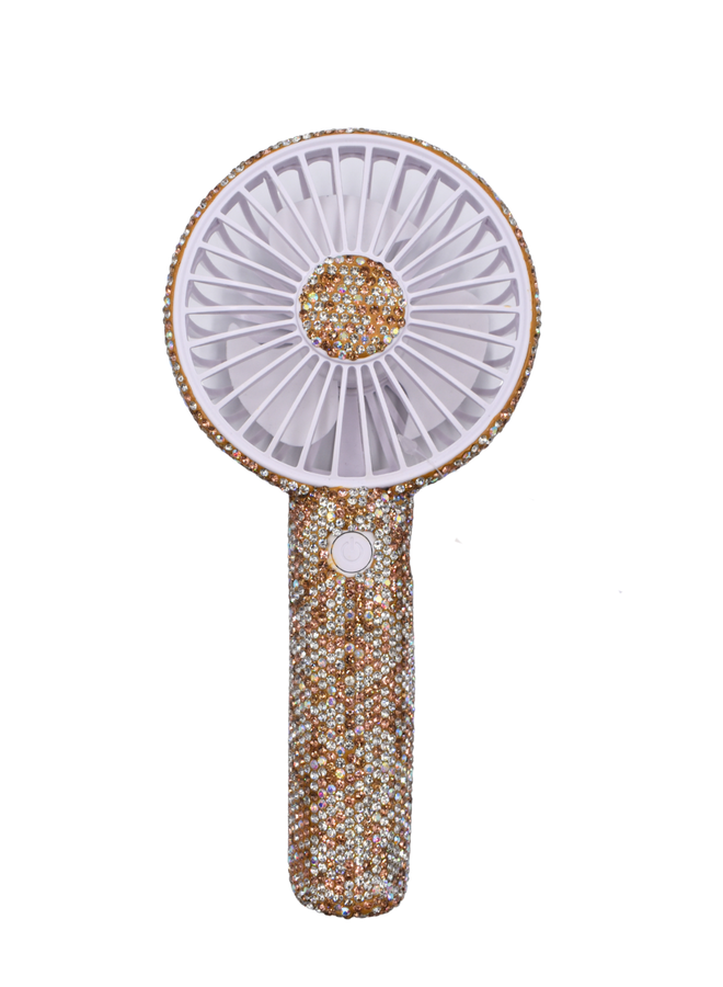 Jewel Encrusted Hand Held Fan